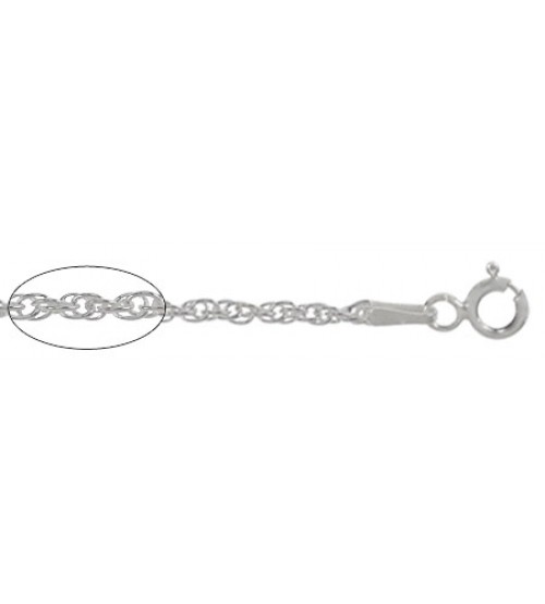 1mm Wheat Chain - 16" - 24" Length, Sterling Silver